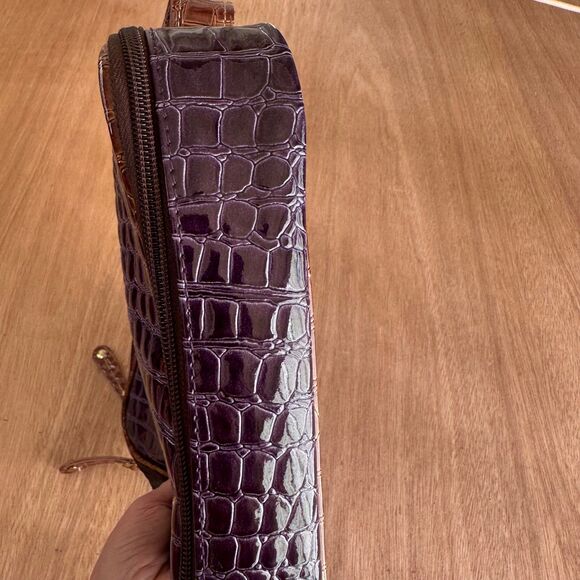 Samantha Brown Purple Croc Embossed Travel Organizer Case - Picture 4 of 6